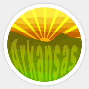 Arkansas Ozark Sunrise design Sticker